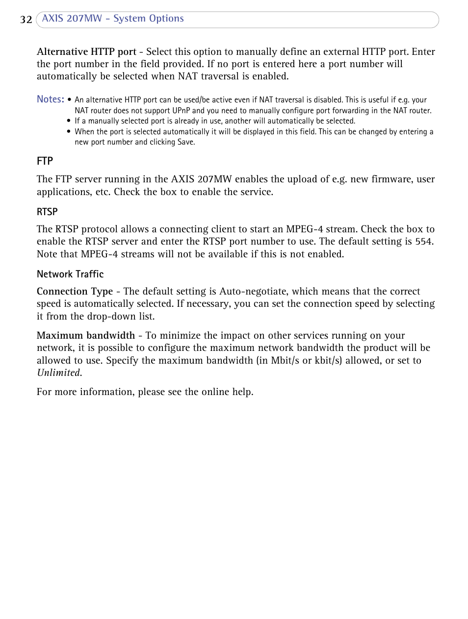 Axis Communications 207MW User Manual | Page 32 / 60