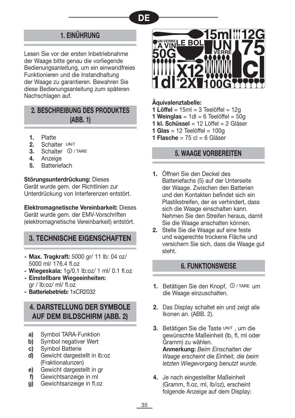 Fagor BC-275 User Manual | Page 36 / 41