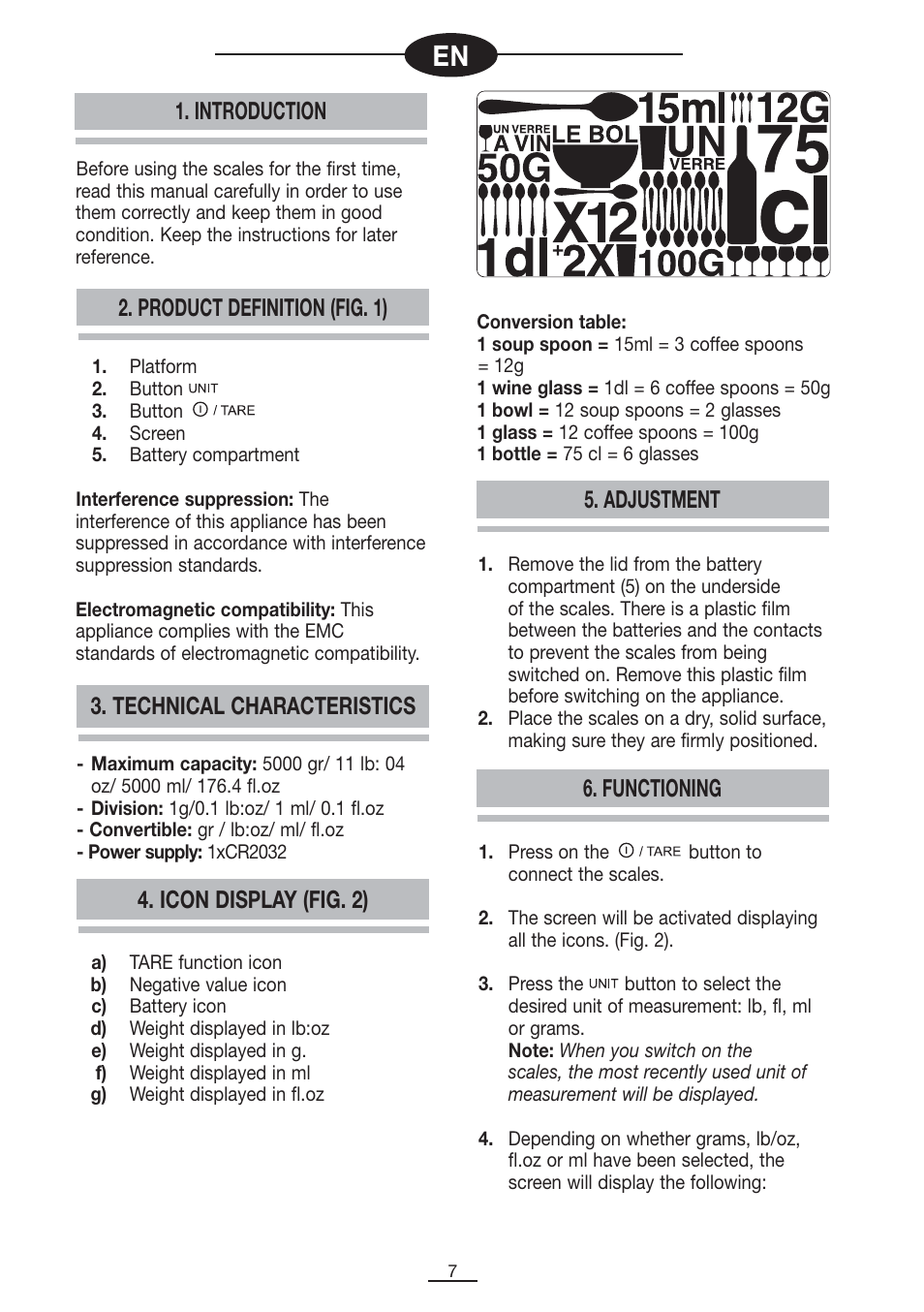 Fagor BC-275 User Manual | Page 8 / 41