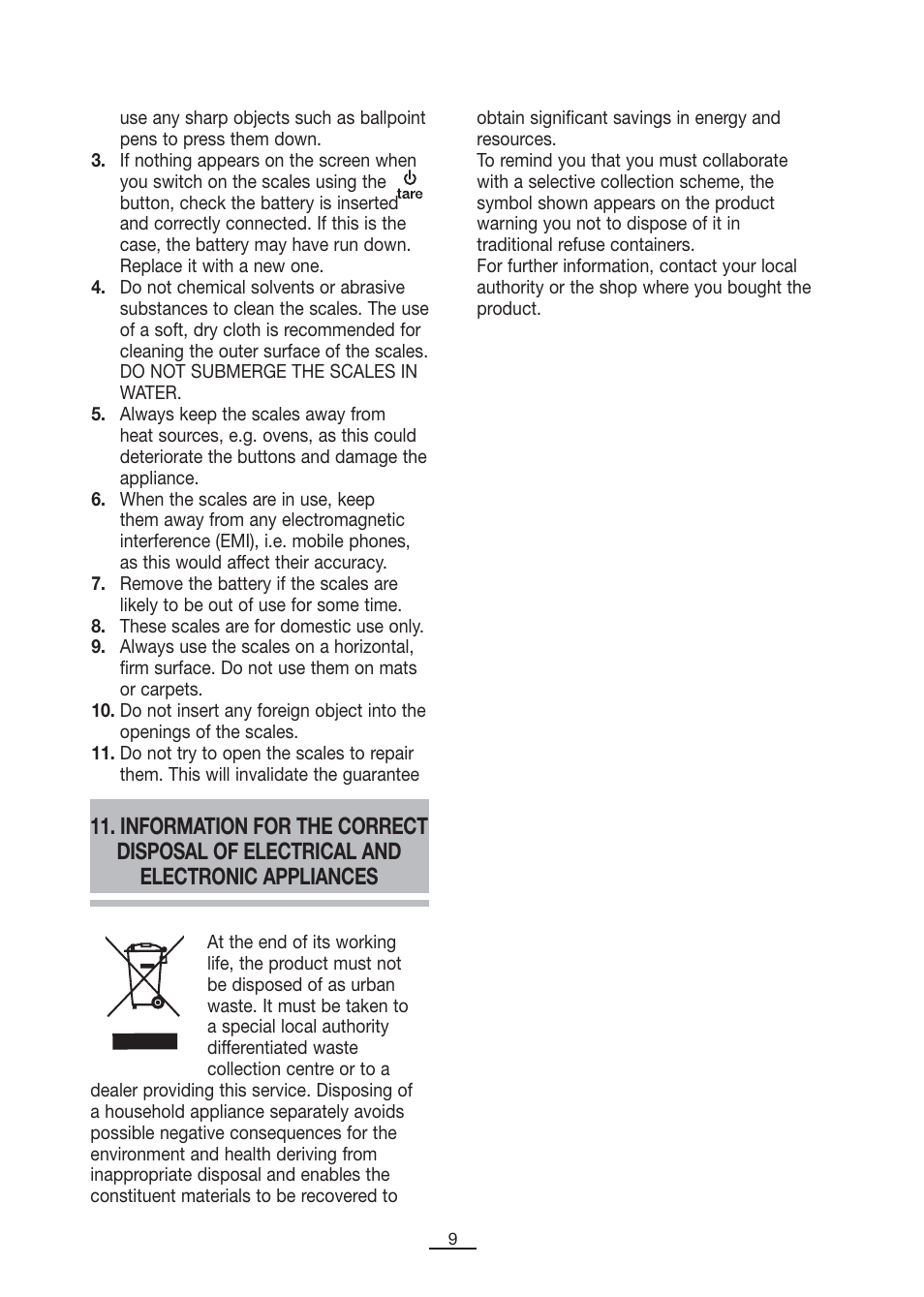 Fagor BC-500 User Manual | Page 10 / 48