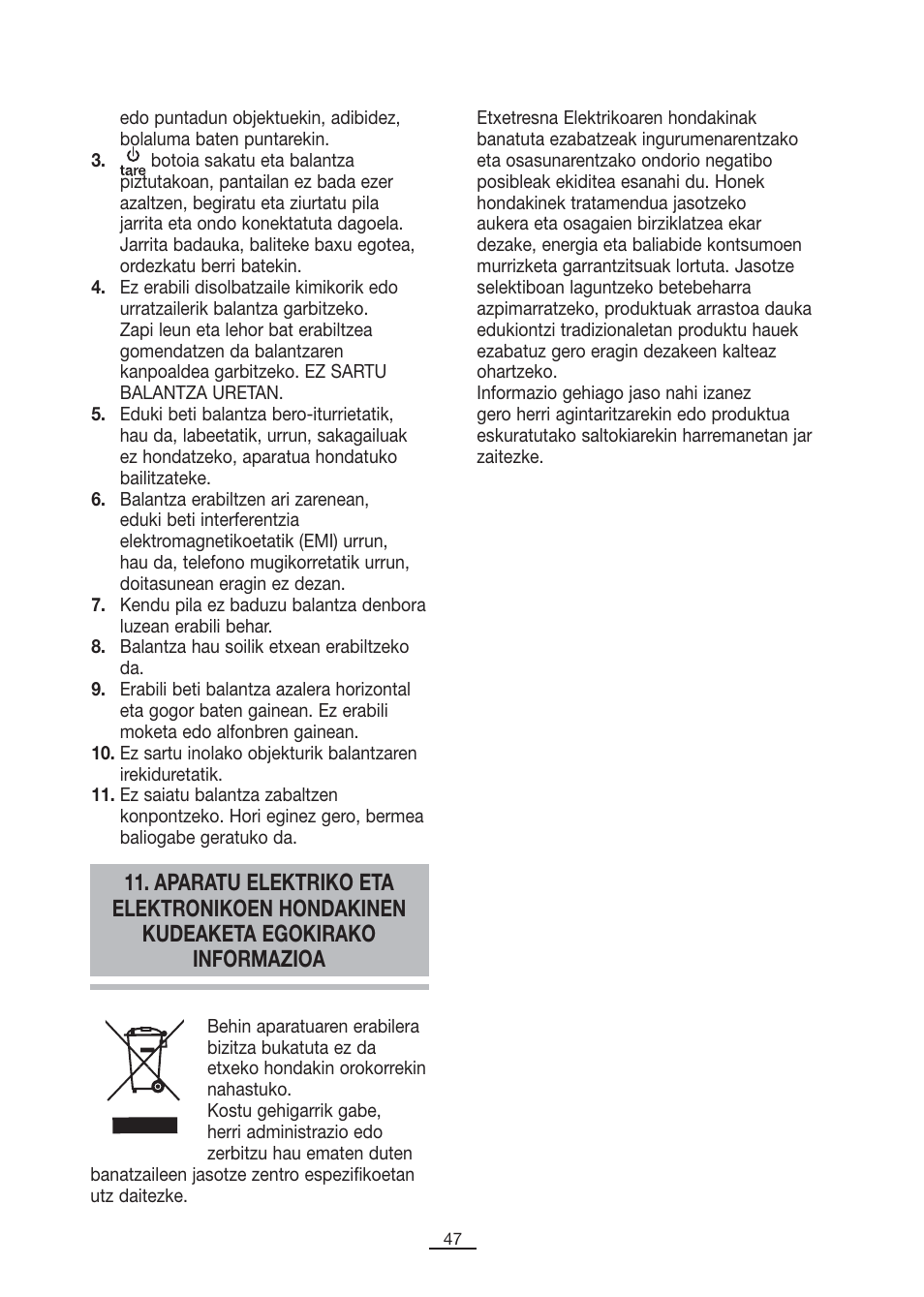 Fagor BC-500 User Manual | Page 48 / 48