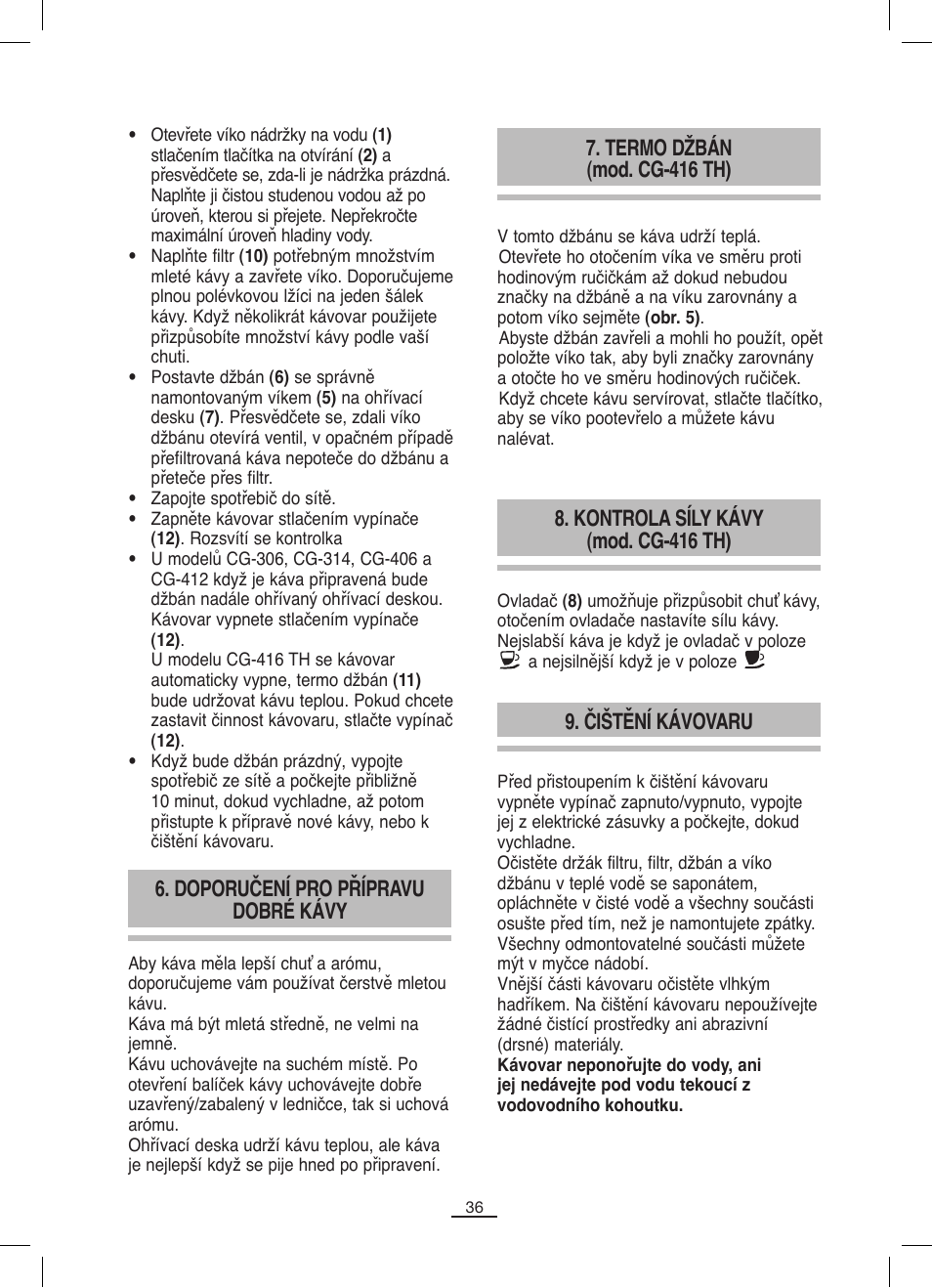 Fagor CG-306 User Manual | Page 37 / 62