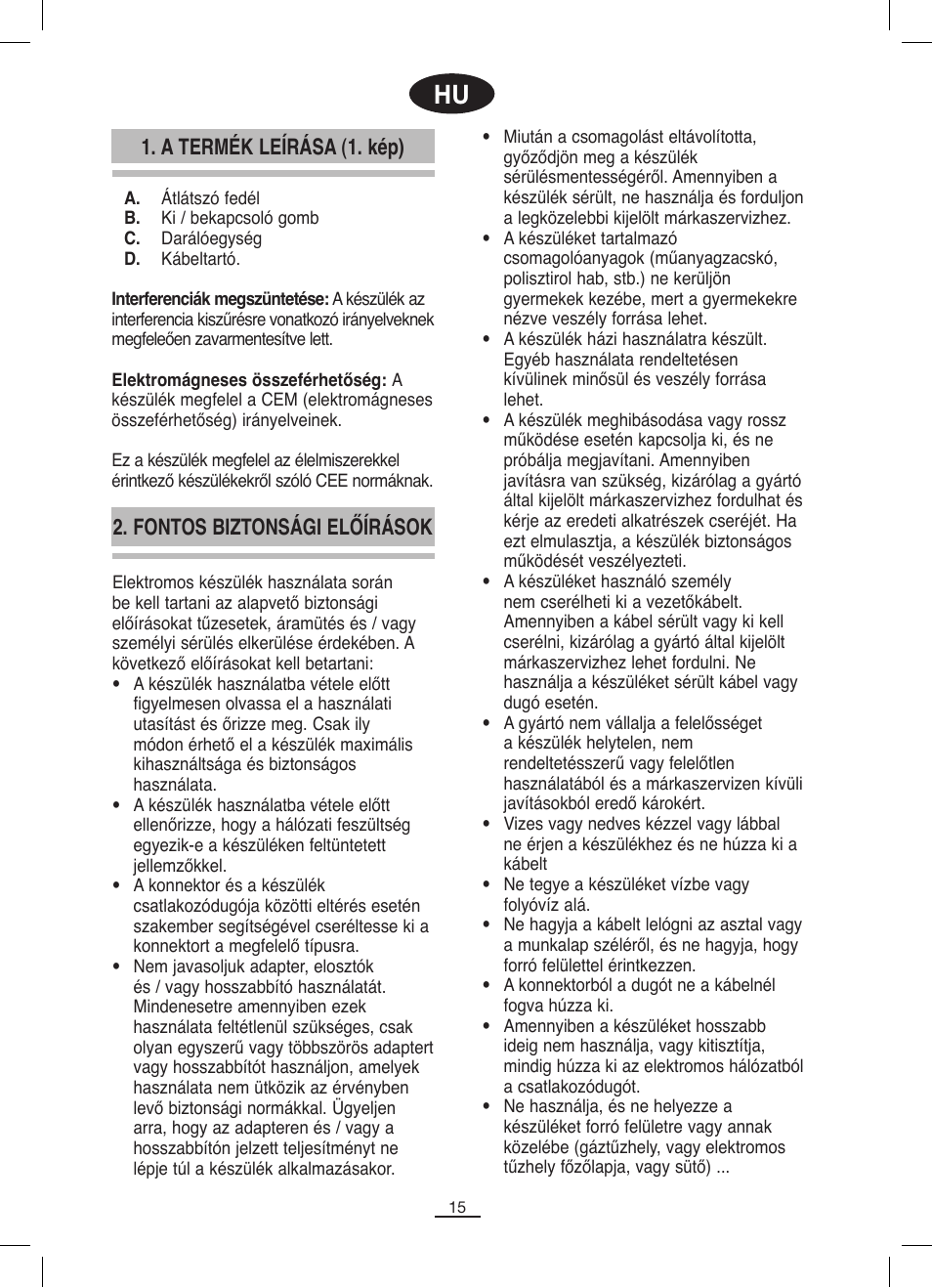 Fagor ML-300 User Manual | Page 16 / 30