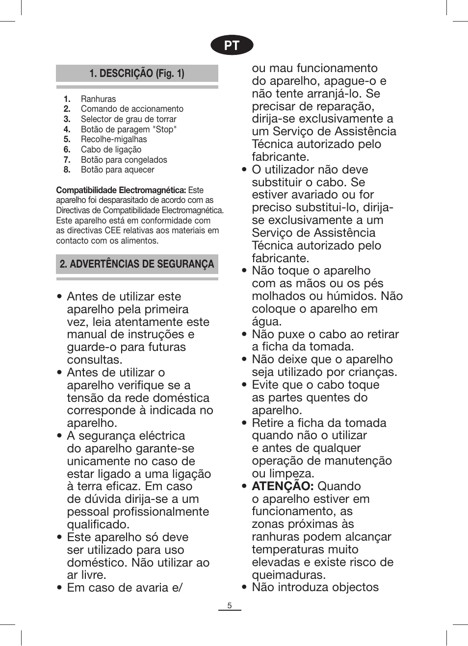 Fagor TTE-300 User Manual | Page 6 / 54