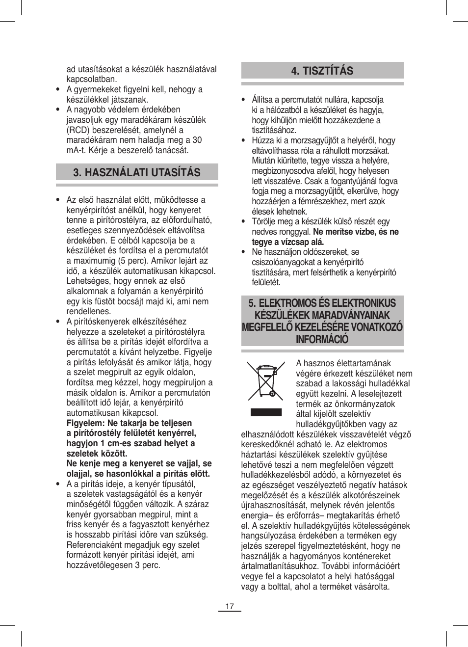 Tisztítás 3. használati utasítás | Fagor TP-330 User Manual | Page 18 / 34