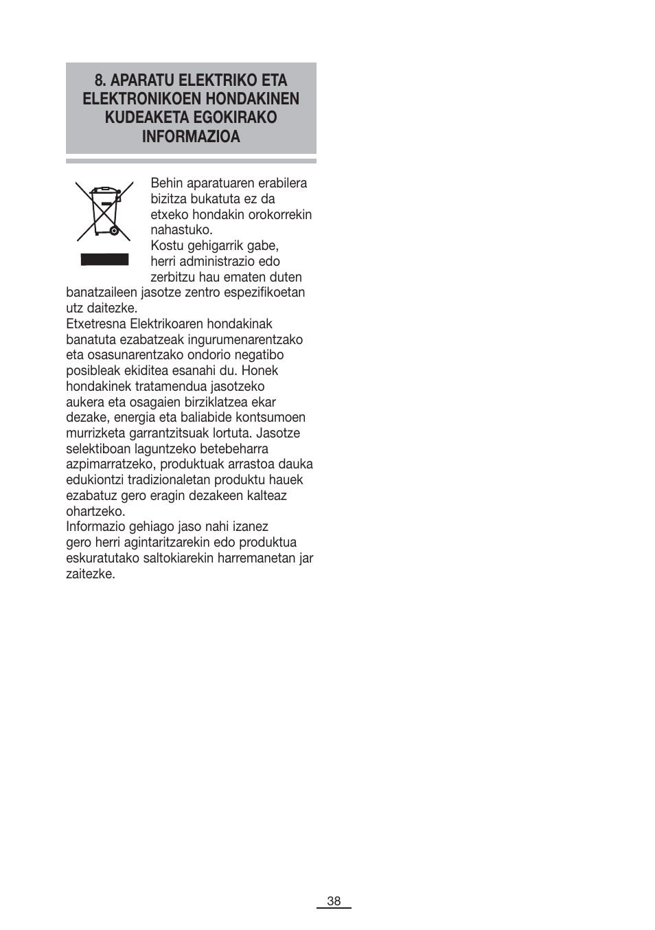 Fagor TK-400 User Manual | Page 39 / 39