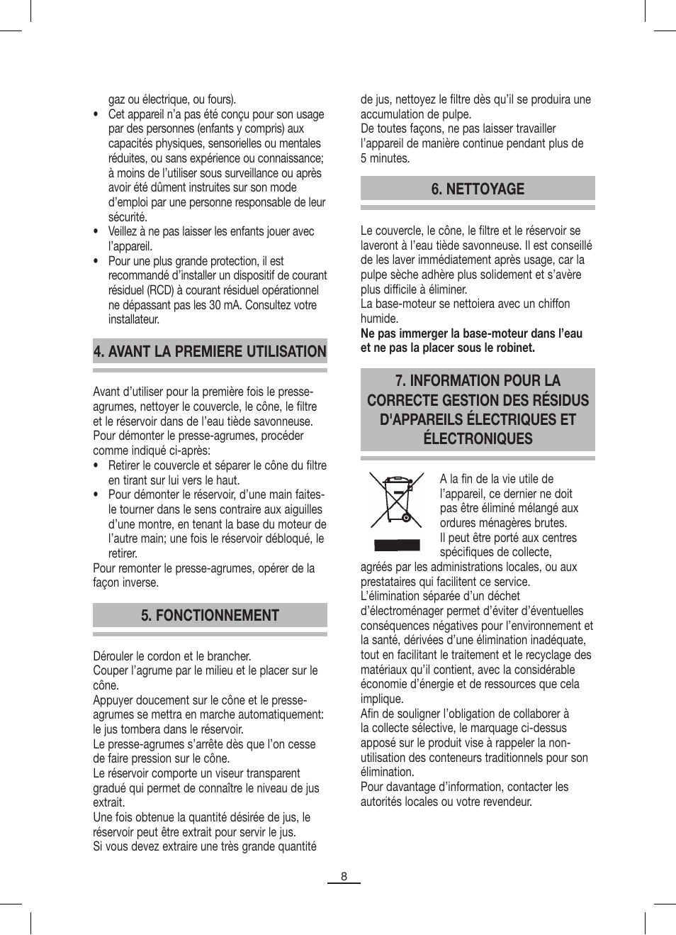 Avant la premiere utilisation, Nettoyage | Fagor MZ-356 User Manual | Page 9 / 34