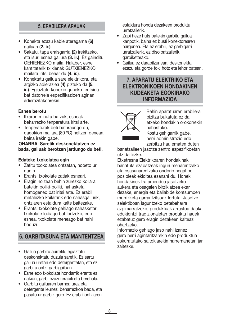 Fagor CL-1000 User Manual | Page 32 / 32