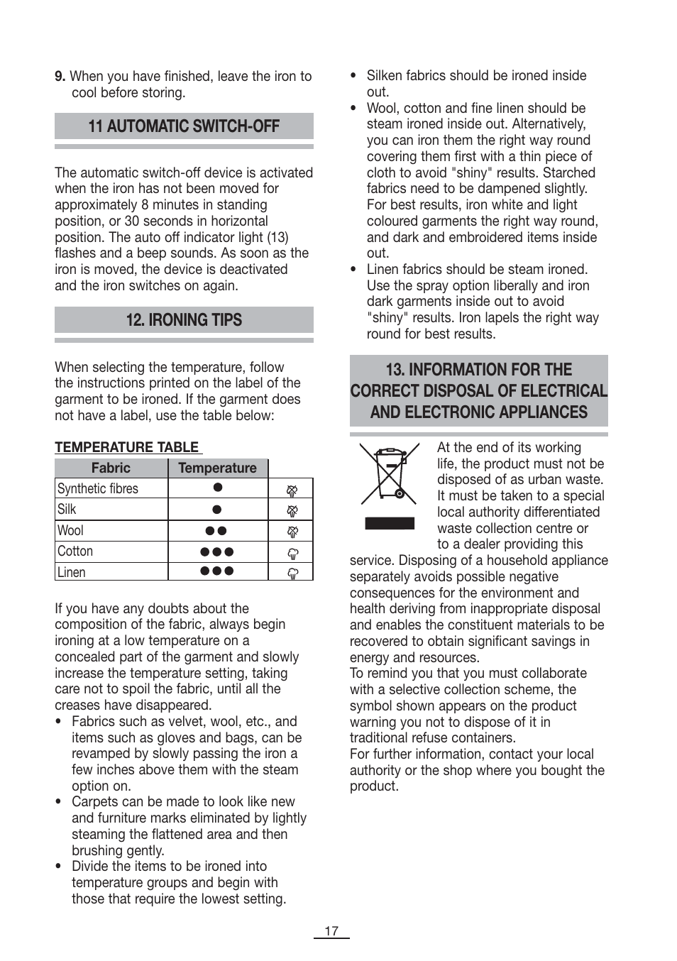 Fagor PL-2600 User Manual | Page 18 / 76