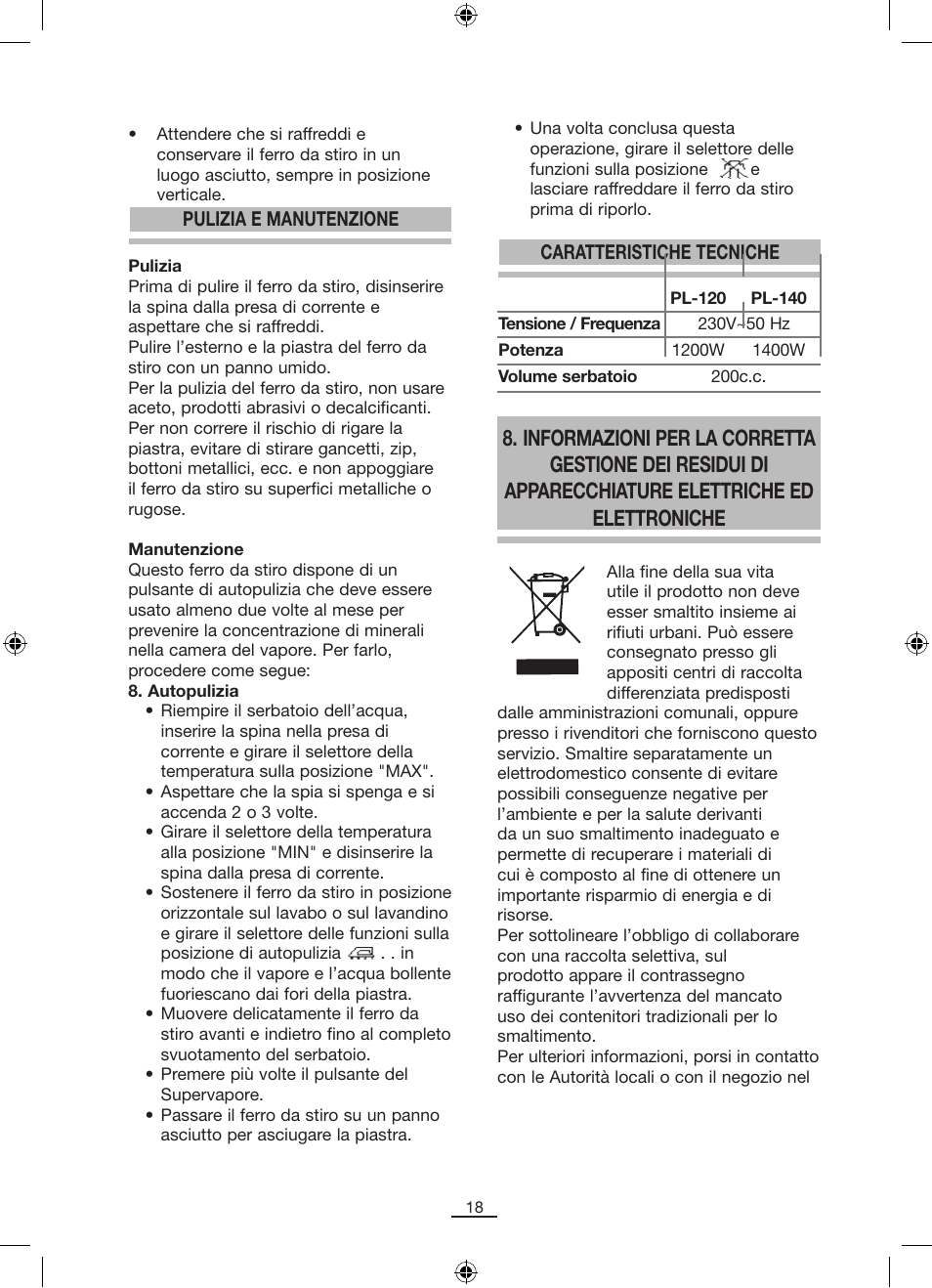 Fagor PL-140 User Manual | Page 19 / 42