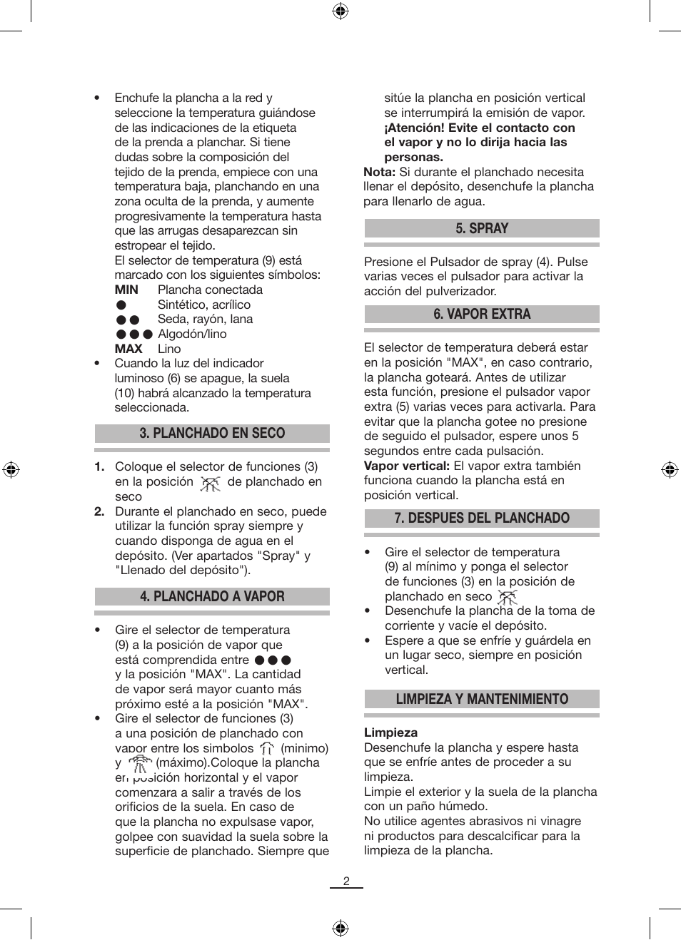 Fagor PL-140 User Manual | Page 3 / 42