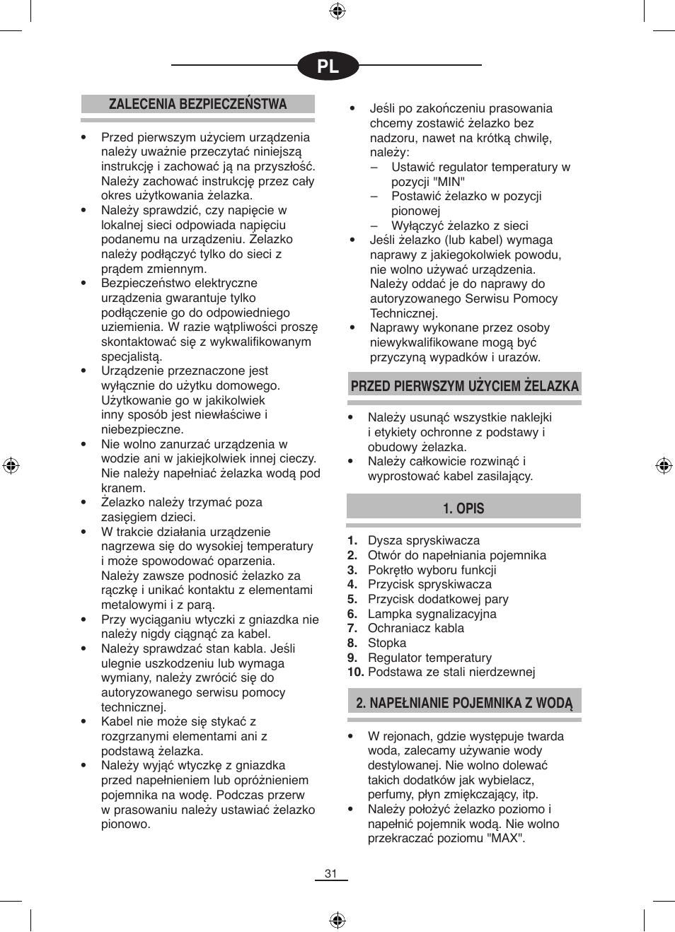 Fagor PL-140 User Manual | Page 32 / 42