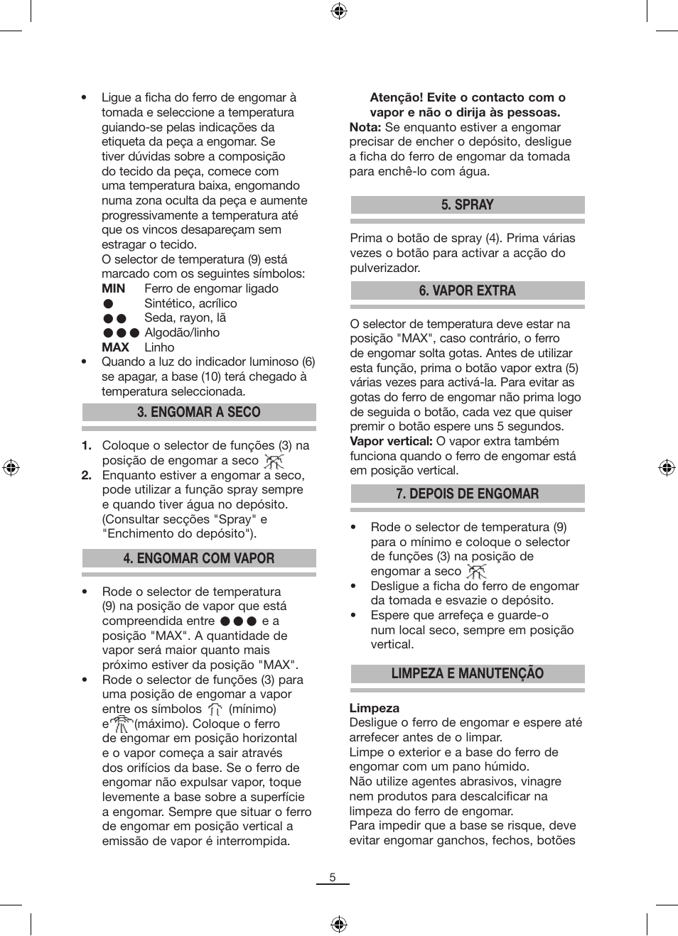 Fagor PL-140 User Manual | Page 6 / 42