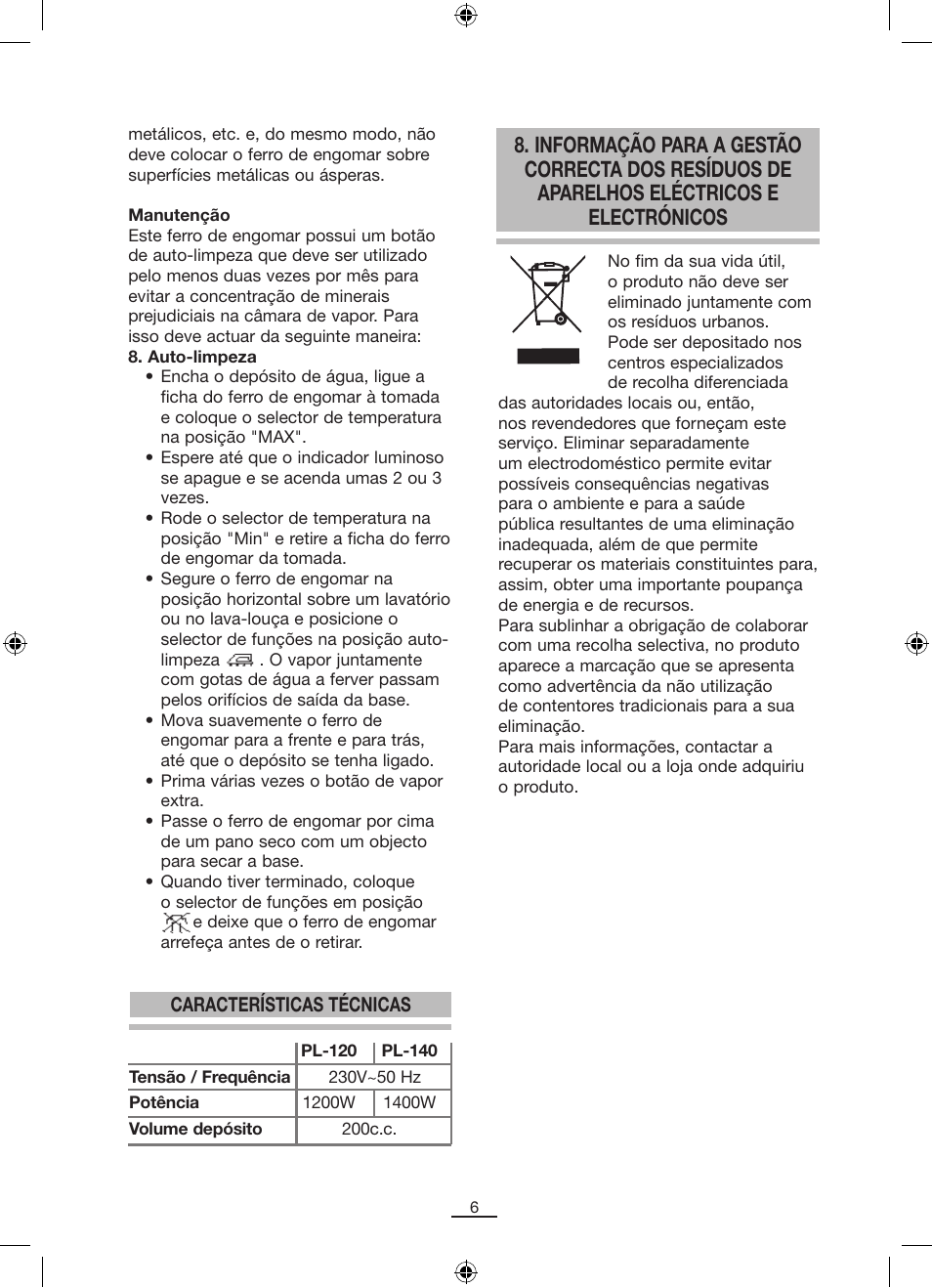 Fagor PL-140 User Manual | Page 7 / 42