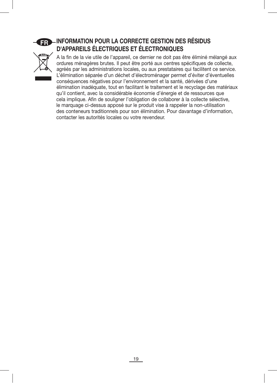 Fagor VCE-1820CP User Manual | Page 20 / 47