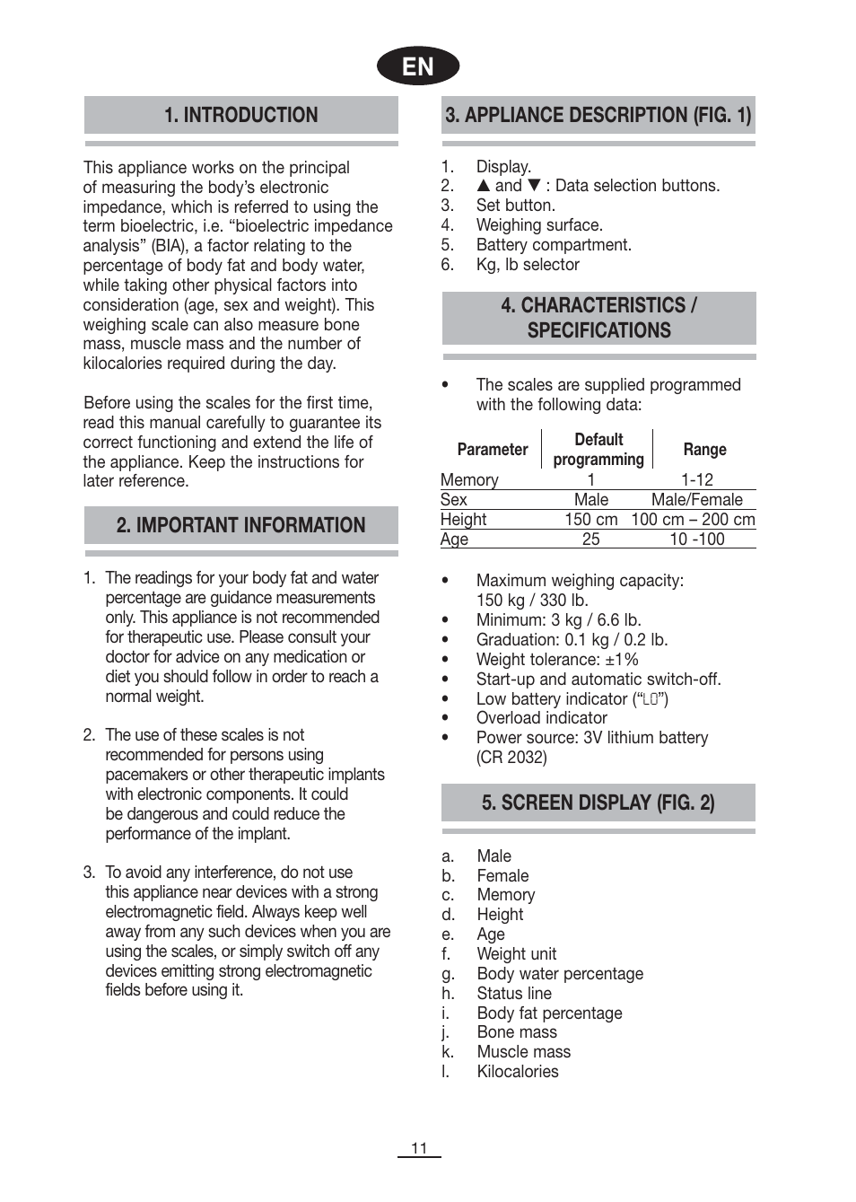 Fagor BB-350BF User Manual | Page 12 / 76