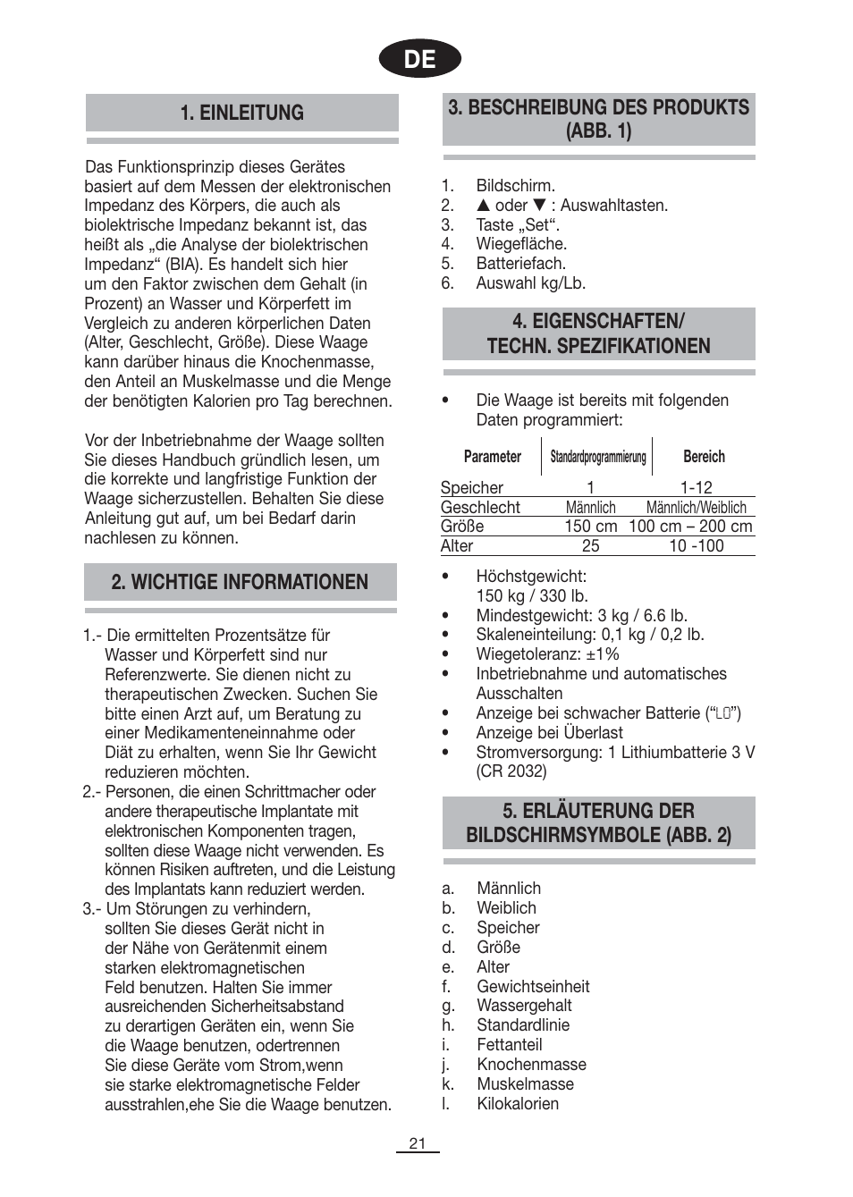 Fagor BB-350BF User Manual | Page 22 / 76