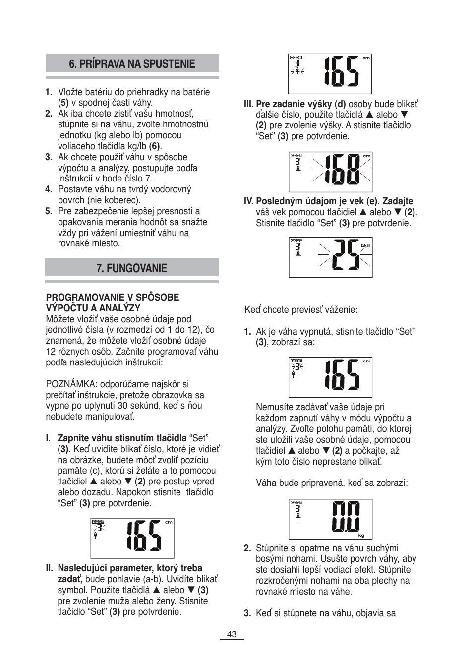 Príprava na spustenie, Fungovanie | Fagor BB-350BF User Manual | Page 44 / 76