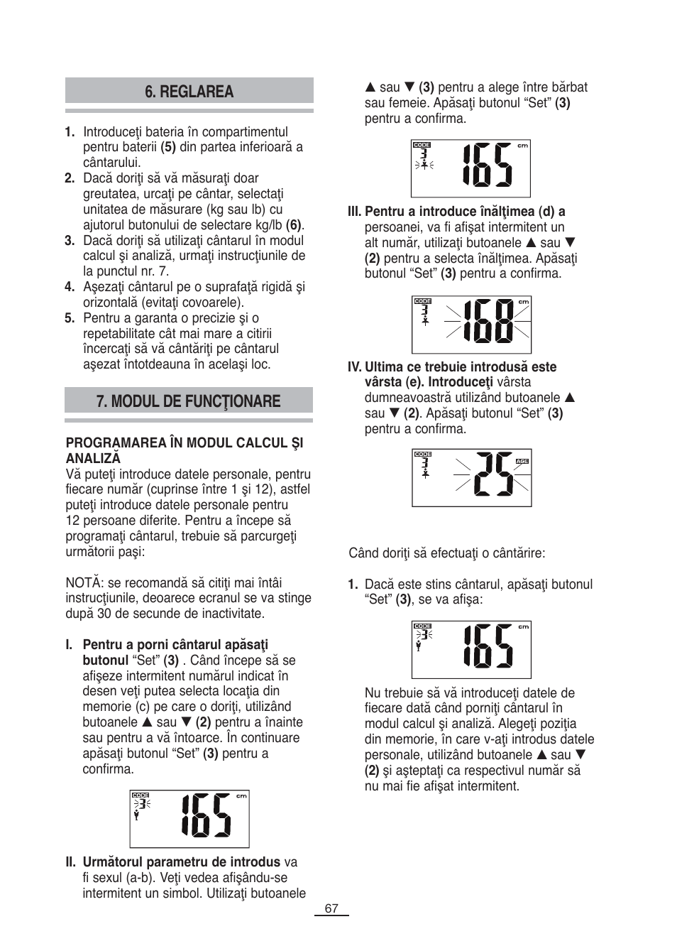 Reglarea, Modul de funcţionare | Fagor BB-350BF User Manual | Page 68 / 76