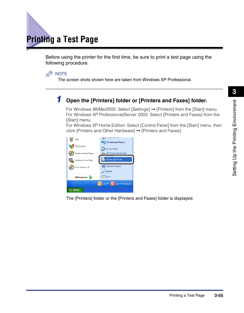 Printing a test page | Axis Communications LBP 5200 User Manual | Page 140 / 389