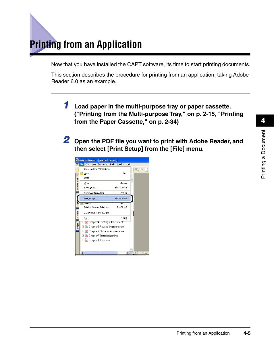 Printing from an application, Printing from an application -5 | Axis Communications LBP 5200 User Manual | Page 172 / 389