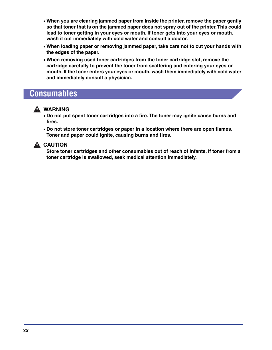 Consumables | Axis Communications LBP 5200 User Manual | Page 23 / 389