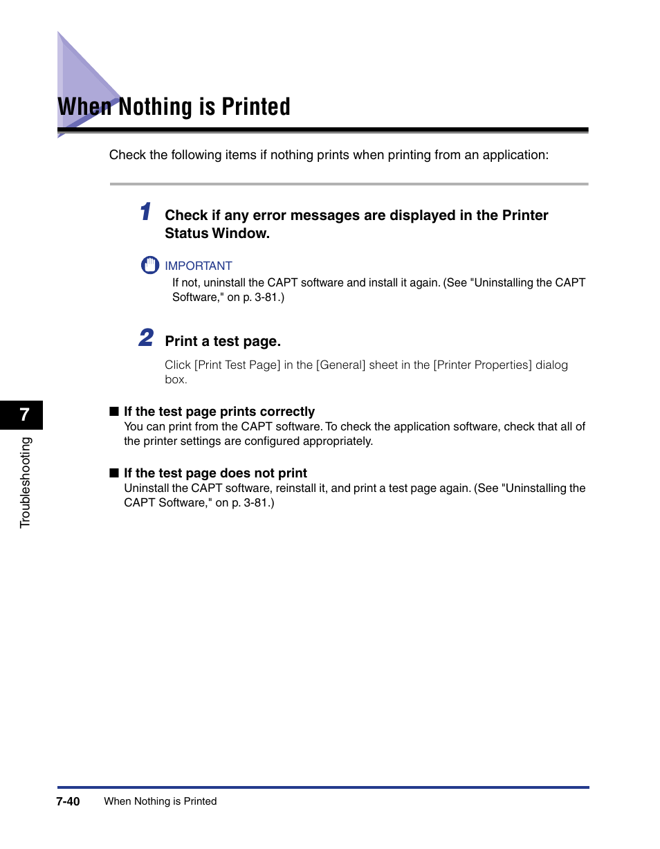 When nothing is printed, When nothing is printed -40 | Axis Communications LBP 5200 User Manual | Page 355 / 389