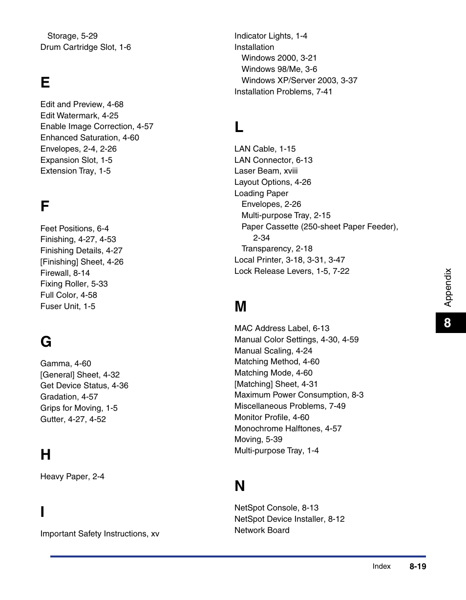 Axis Communications LBP 5200 User Manual | Page 384 / 389