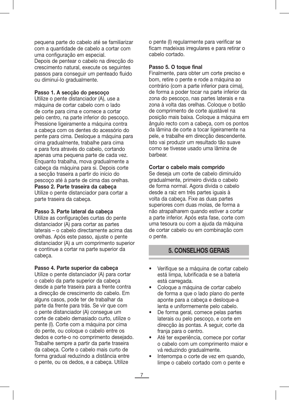 Conselhos gerais | Fagor MCP-45C User Manual | Page 8 / 46