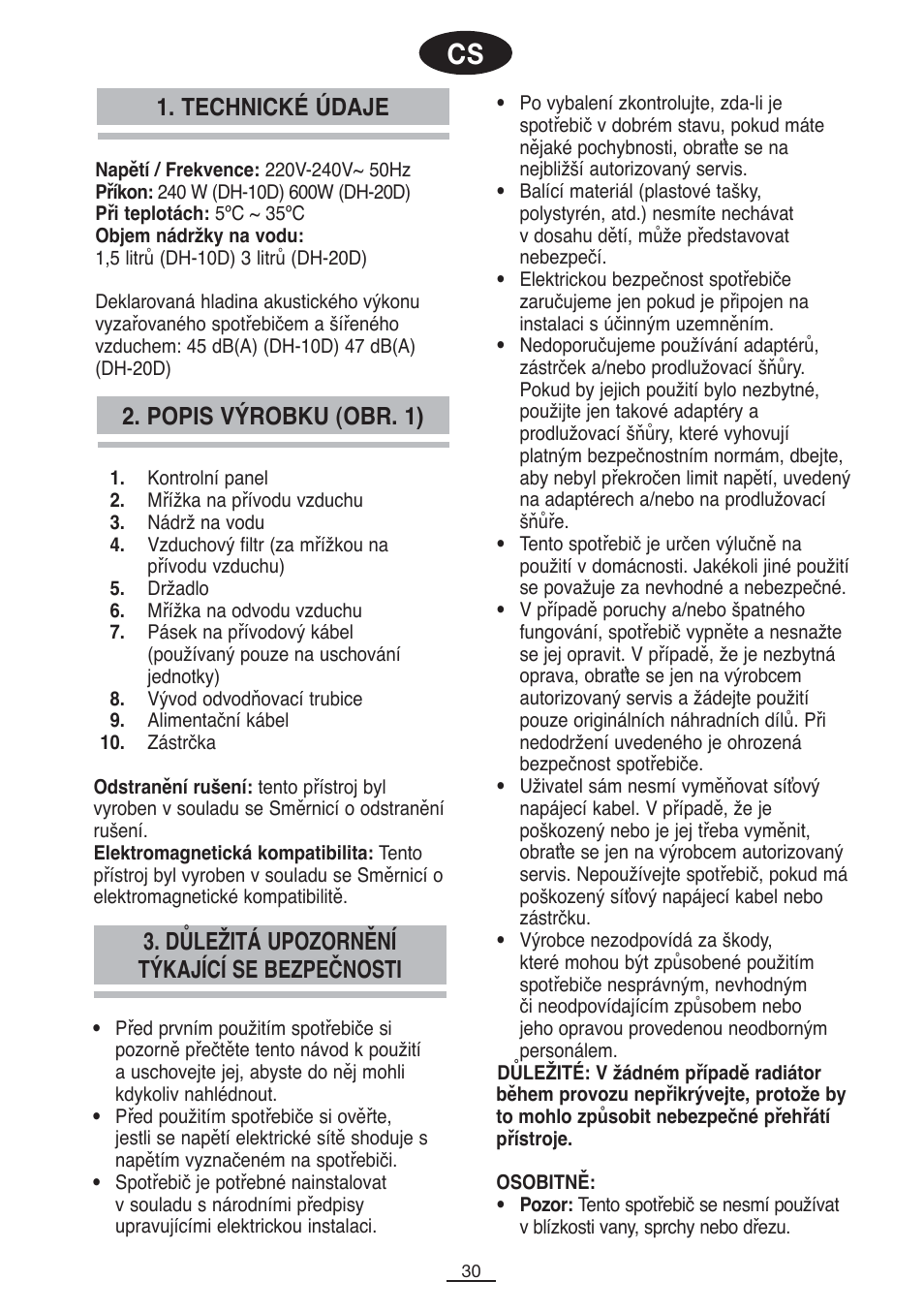 Fagor DH-10D User Manual | Page 31 / 54