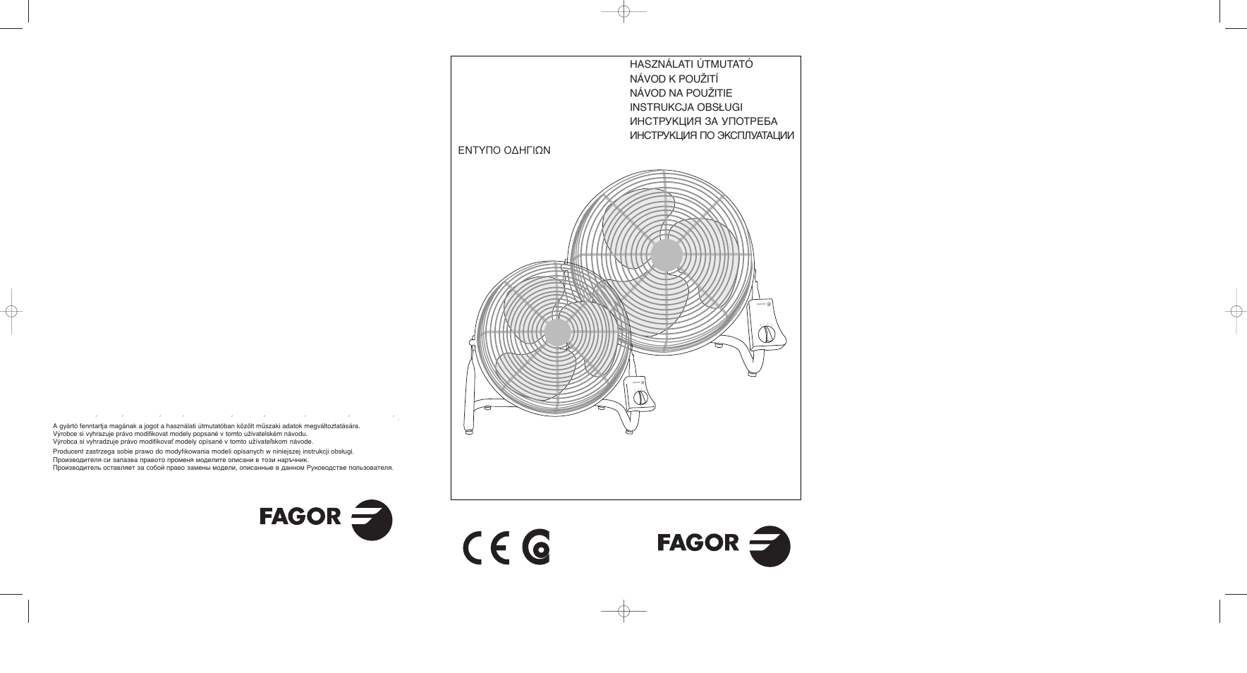 Fagor VI-12N User Manual | 26 pages