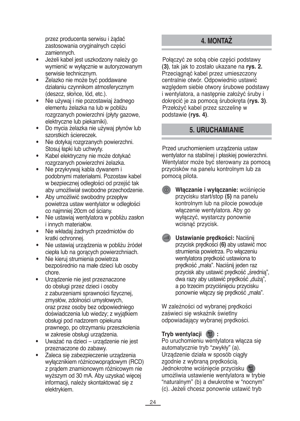 Montaż, Uruchamianie | Fagor CA-90CI User Manual | Page 25 / 39