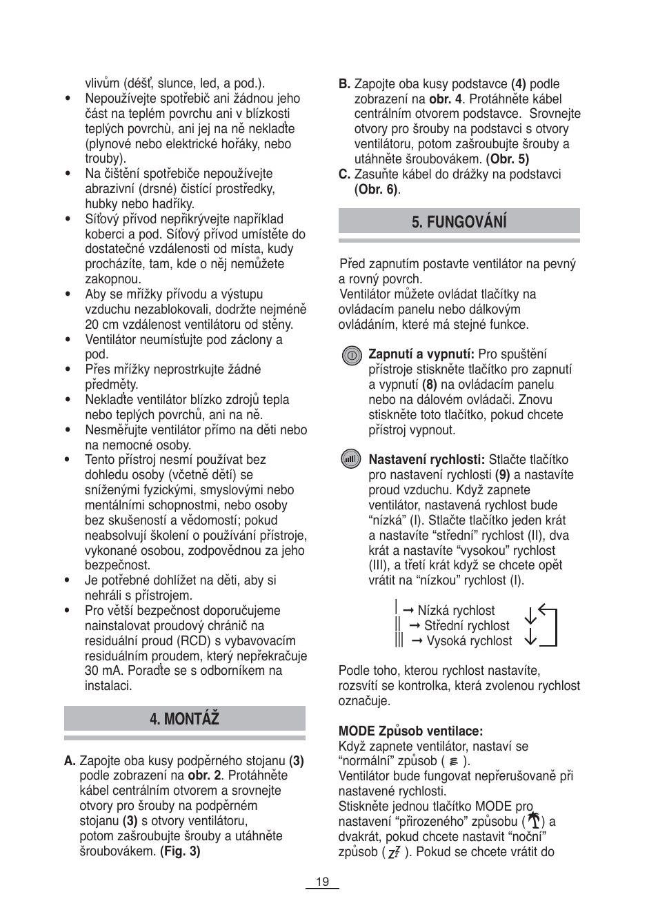 Montáž, Fungování | Fagor CA-80C User Manual | Page 20 / 40