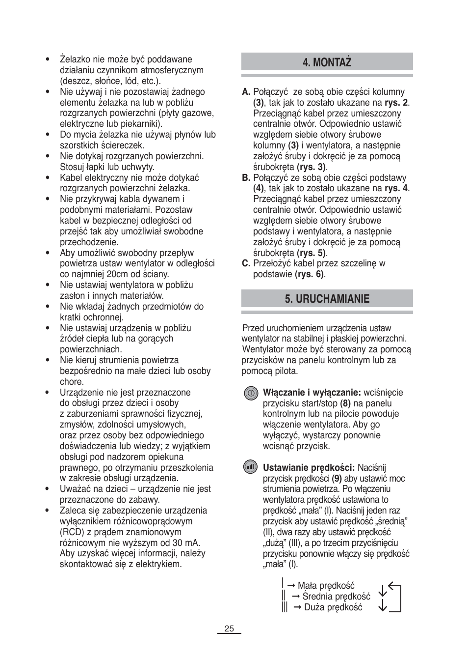 Montaż, Uruchamianie | Fagor CA-80C User Manual | Page 26 / 40