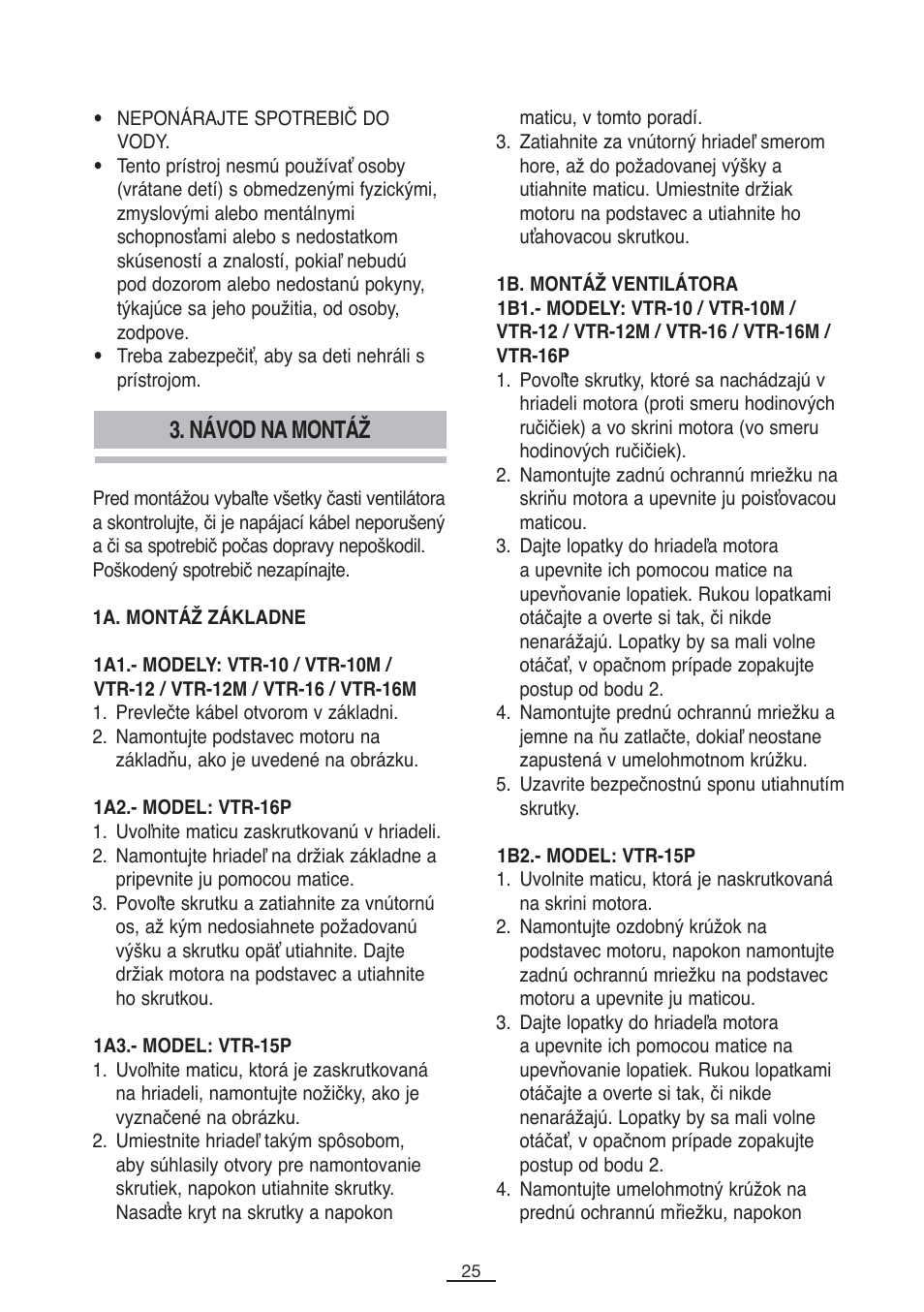 Návod na montáž | Fagor VTR-12 User Manual | Page 27 / 42