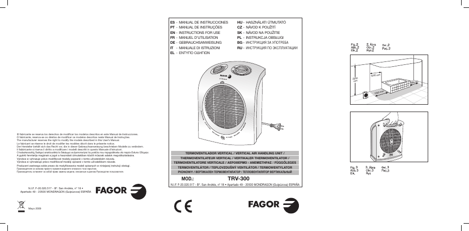 Fagor TRV-300 User Manual | 26 pages