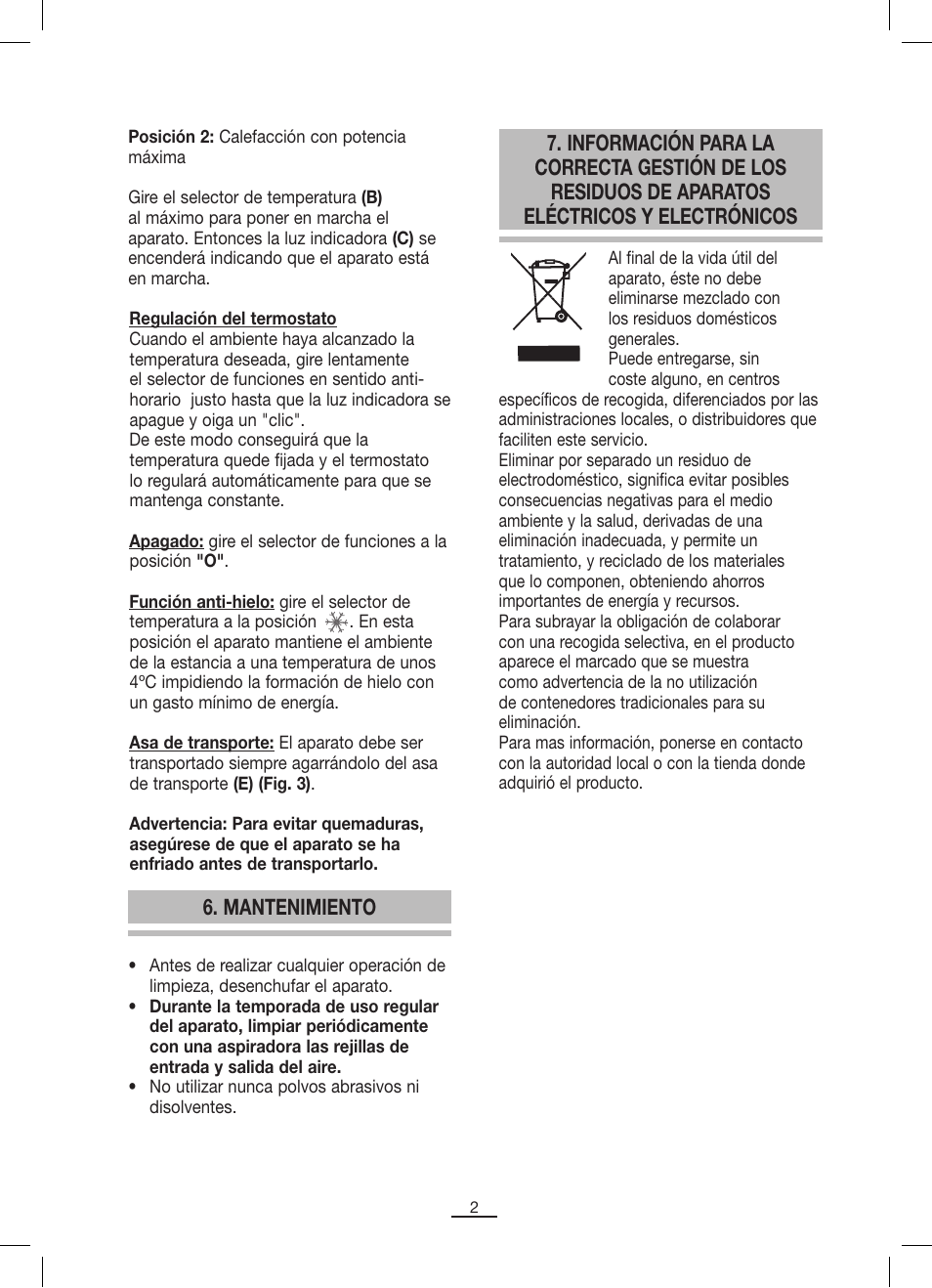 Fagor TRV-300 User Manual | Page 3 / 26