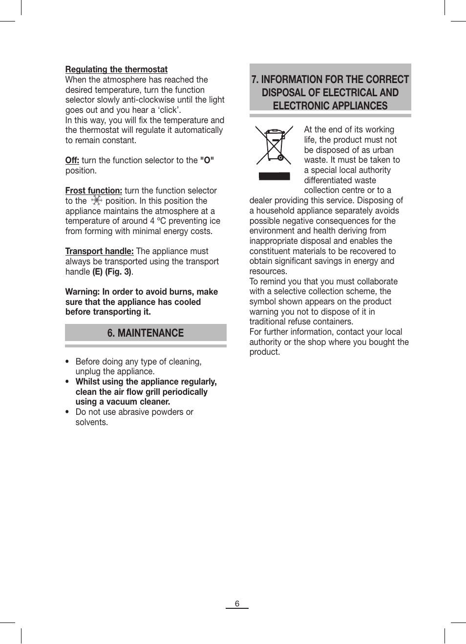 Fagor TRV-300 User Manual | Page 7 / 26