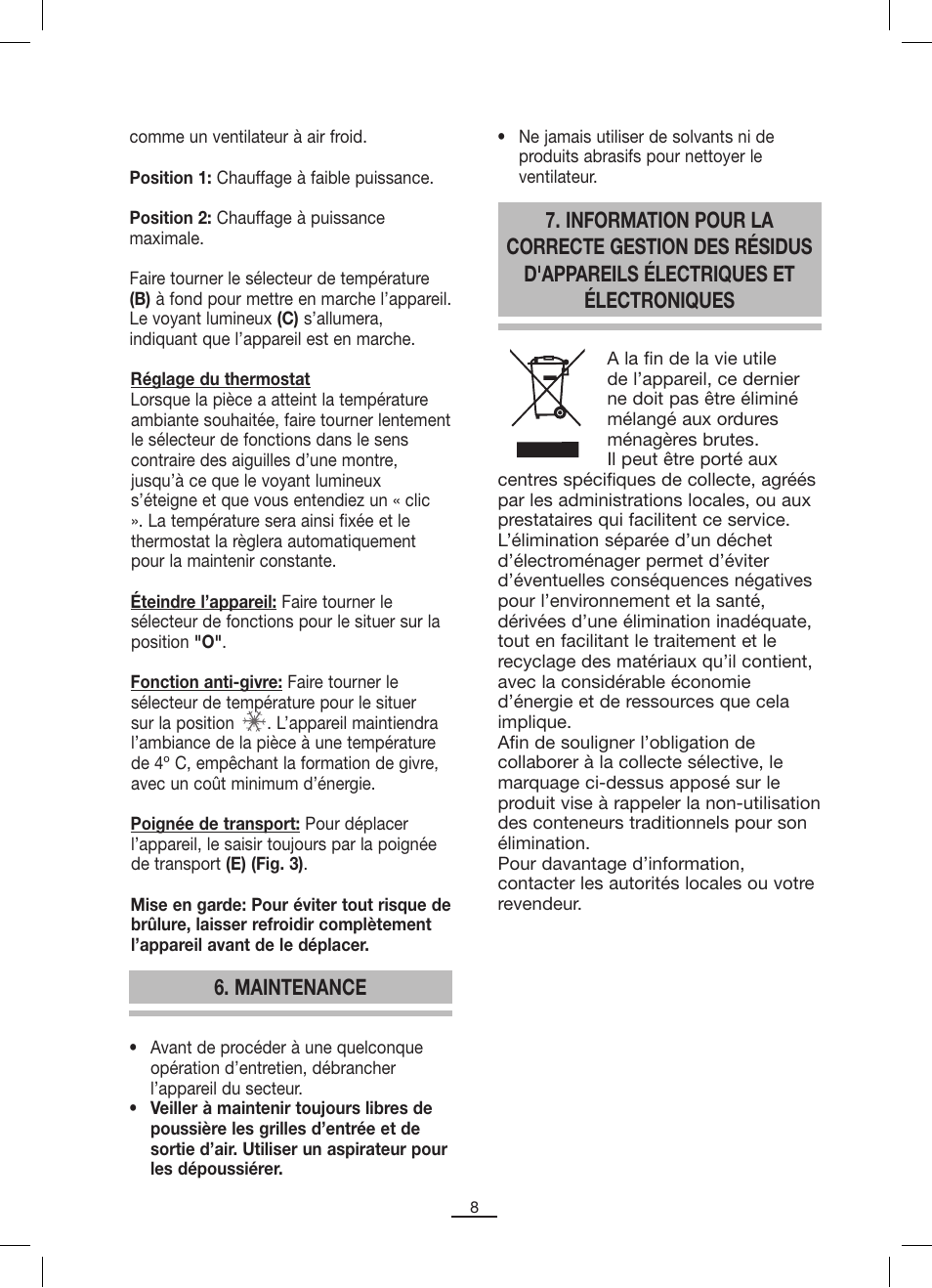 Fagor TRV-300 User Manual | Page 9 / 26