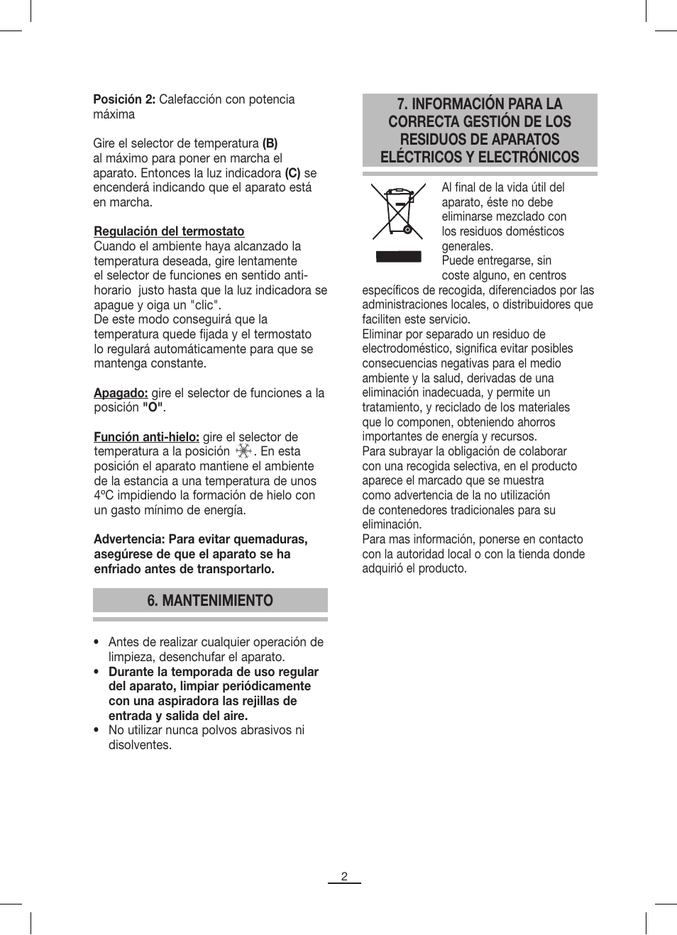 Fagor TRV-320 User Manual | Page 3 / 26
