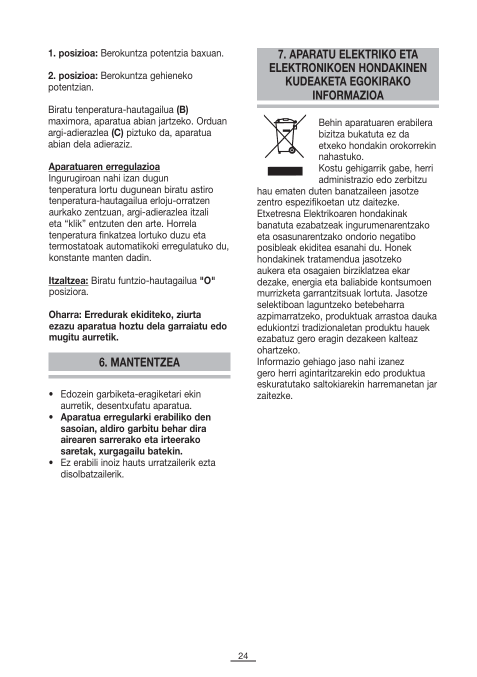 Fagor TRV-270 User Manual | Page 25 / 25