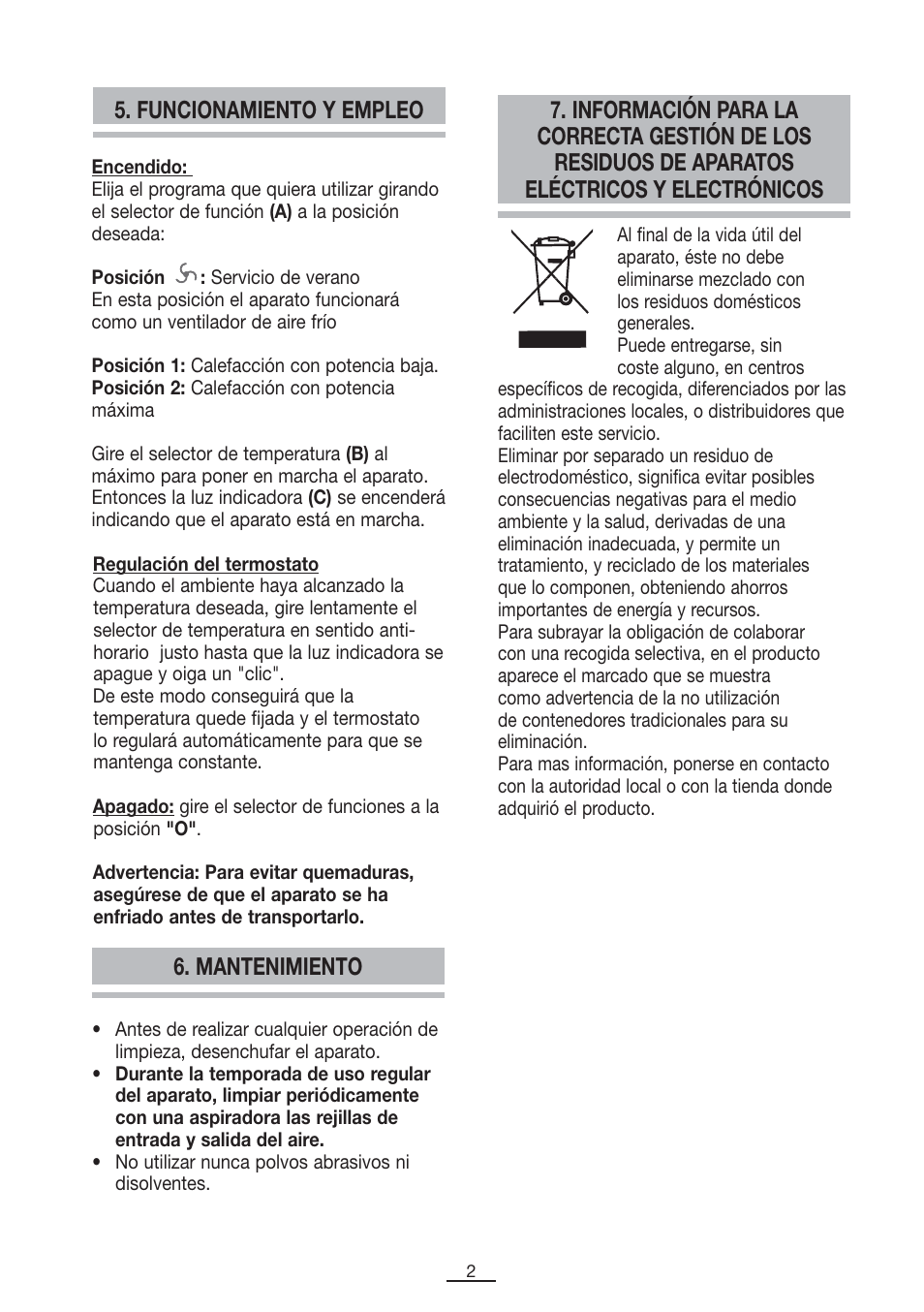 Fagor TRV-270 User Manual | Page 3 / 25