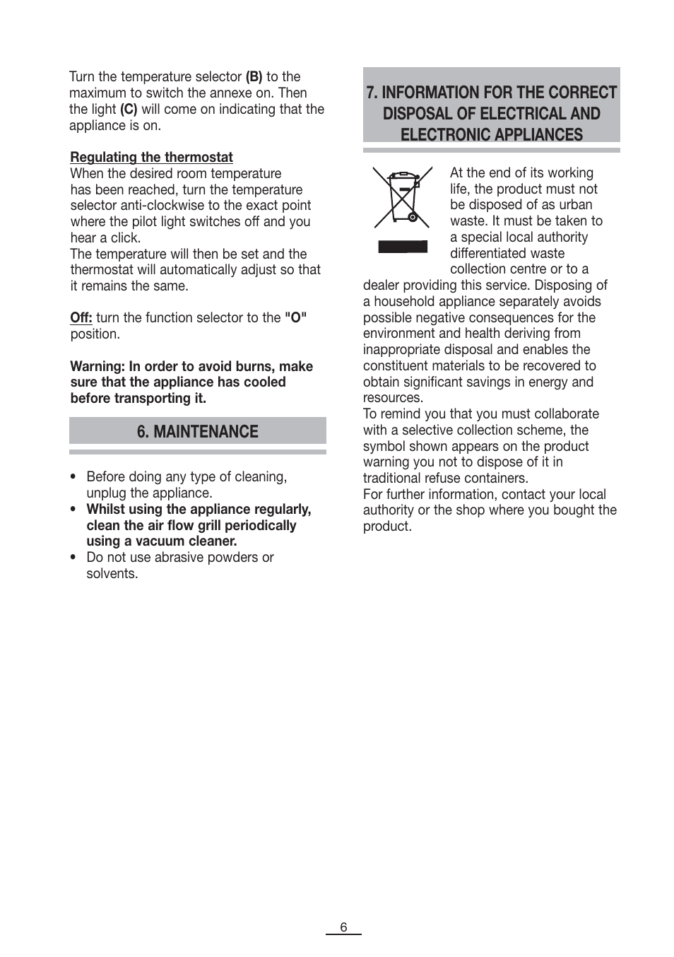 Fagor TRV-270 User Manual | Page 7 / 25