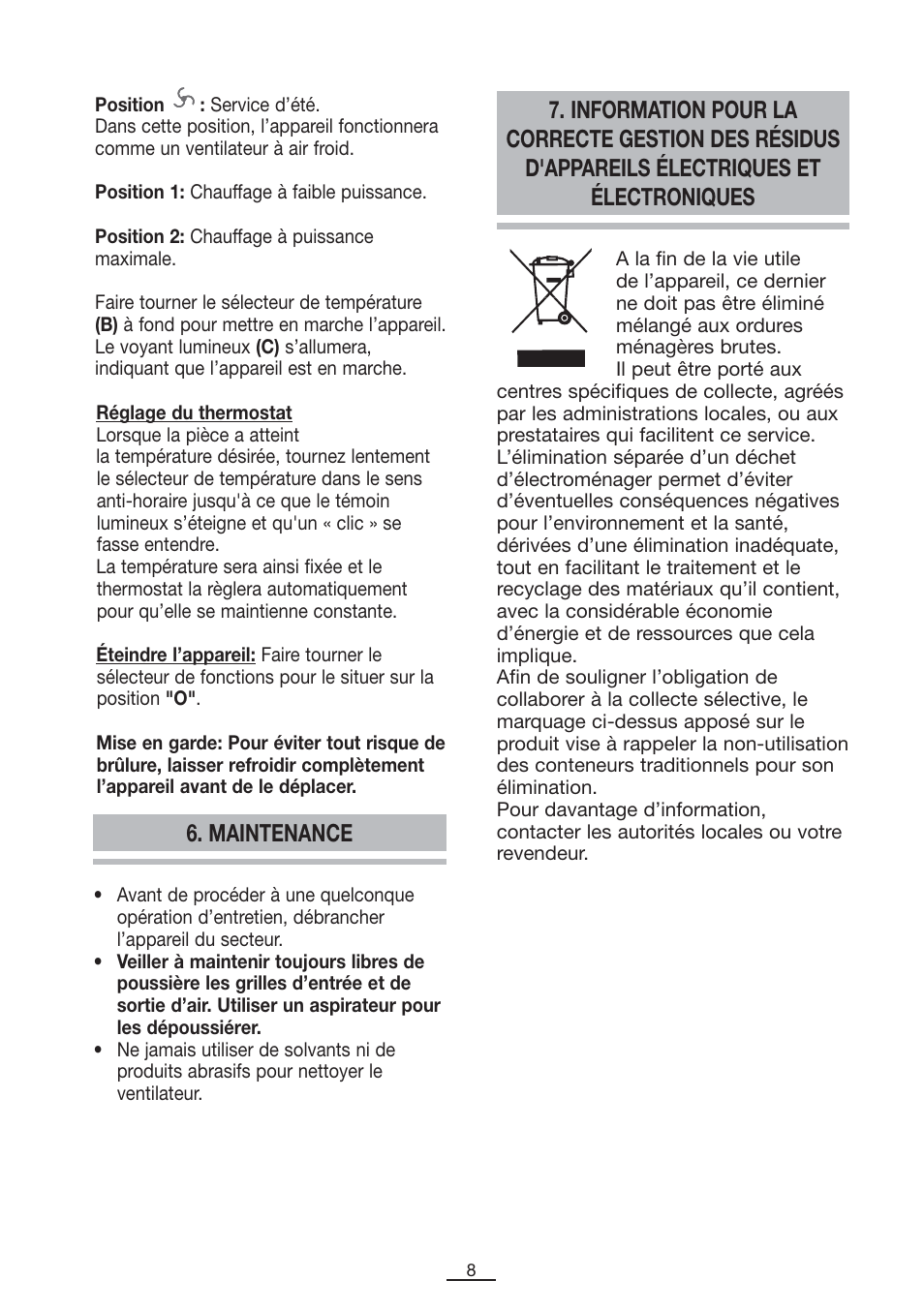 Fagor TRV-270 User Manual | Page 9 / 25