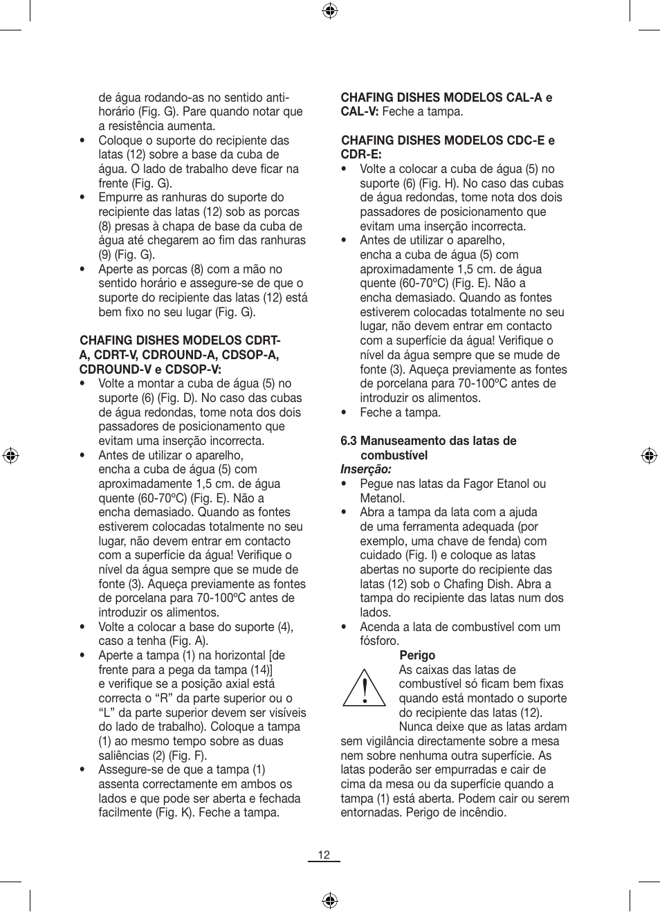 Fagor SERV-V User Manual | Page 14 / 30