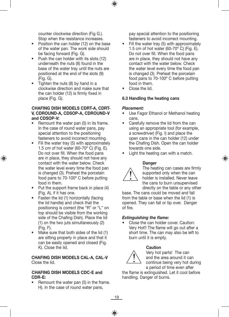 Fagor SERV-V User Manual | Page 21 / 30