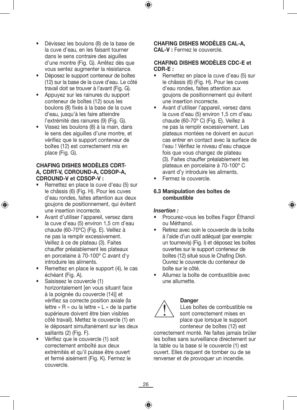 Fagor SERV-V User Manual | Page 28 / 30