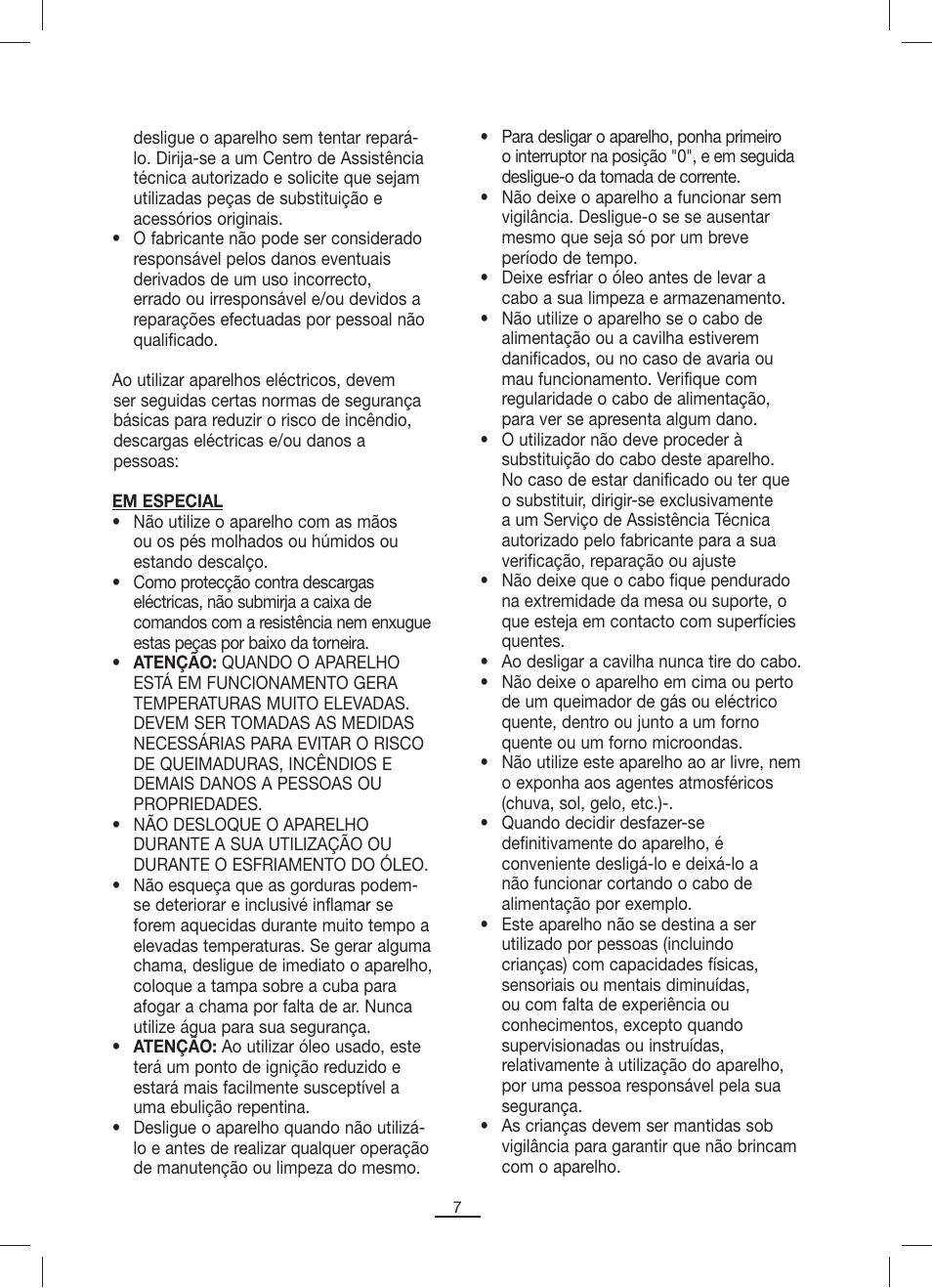 Fagor FP-7L User Manual | Page 8 / 21