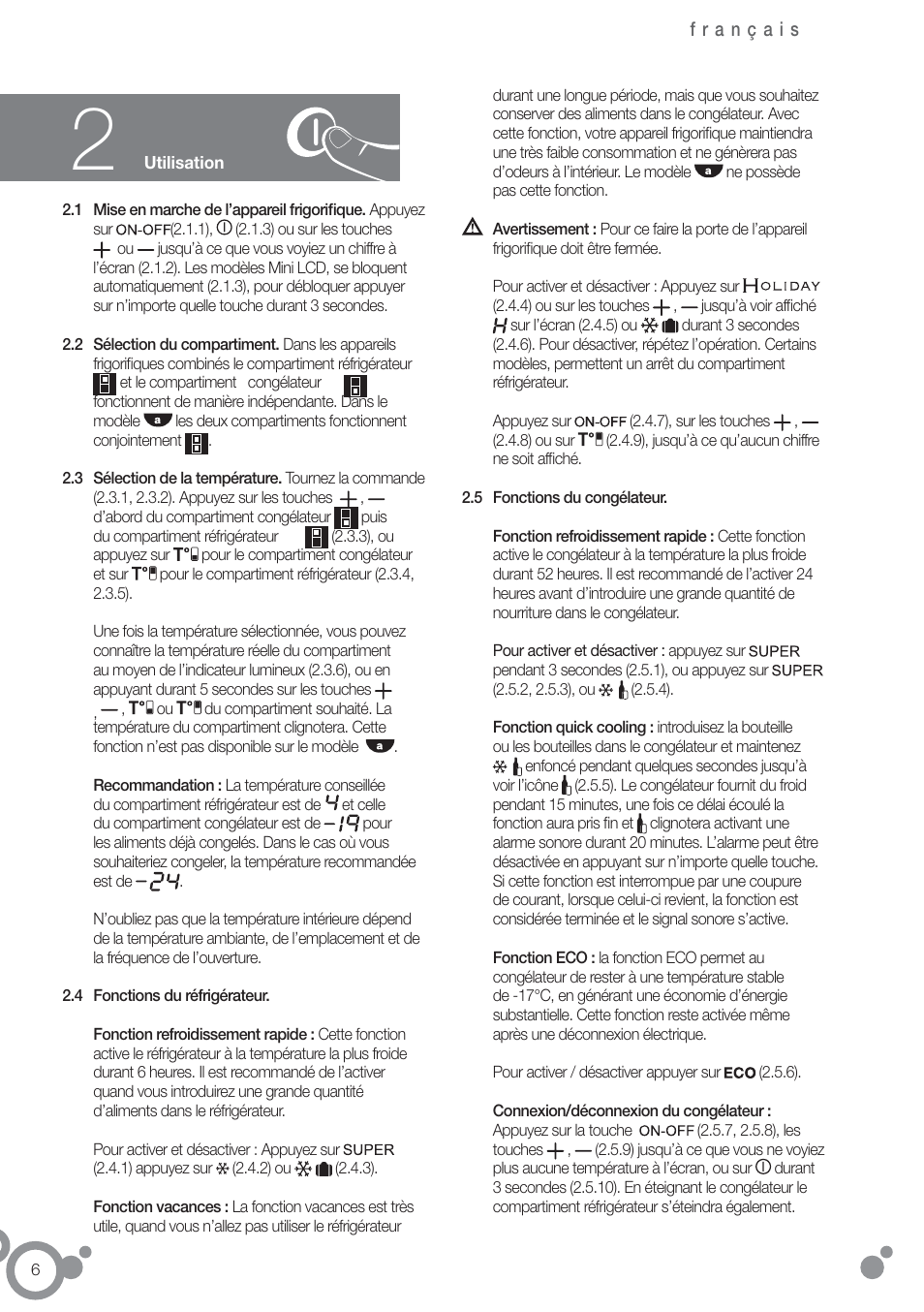 Fagor FFK6845VX User Manual | Page 13 / 86