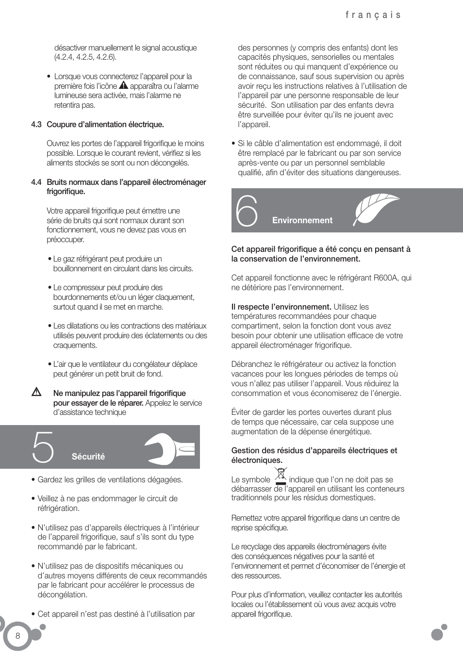 Fagor FFK6845VX User Manual | Page 15 / 86